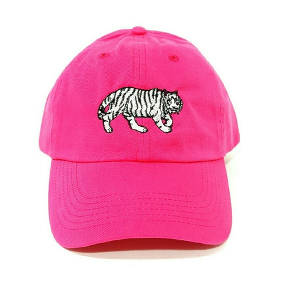 Pink White Tiger Hat